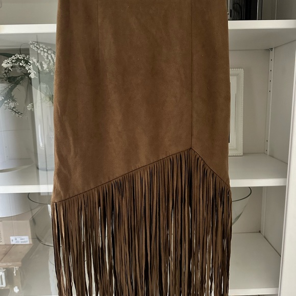 REVOLVE TULAROSA DONNA FRINGE SKIRT - Picture 2 of 5